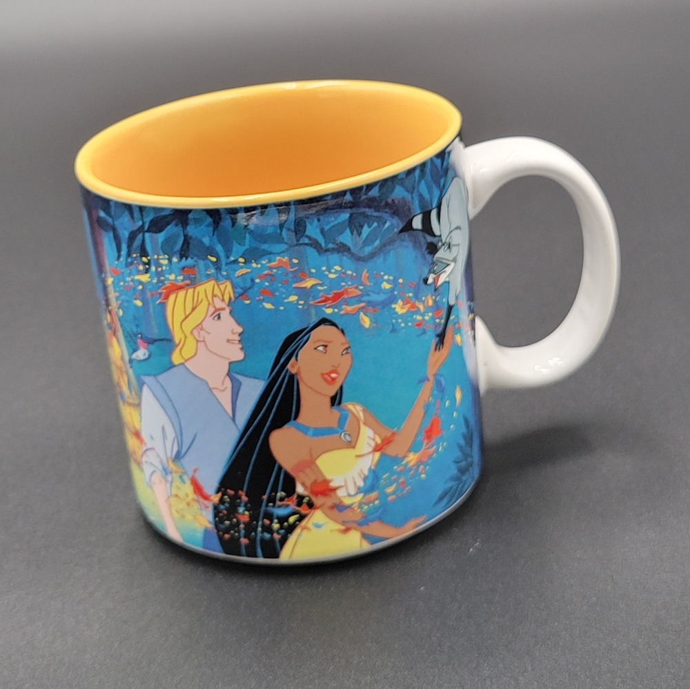 Disney Pocahontas Mug with Vibrant Blue and Yellow